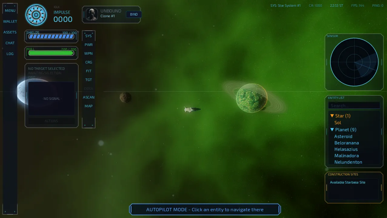 Green ringed planet with glowing rings beside the corona of its star